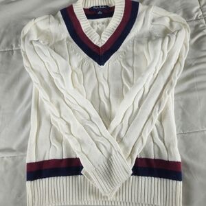 Classic Cream Cable Knit Sweater